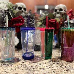 Glass Starbucks cups